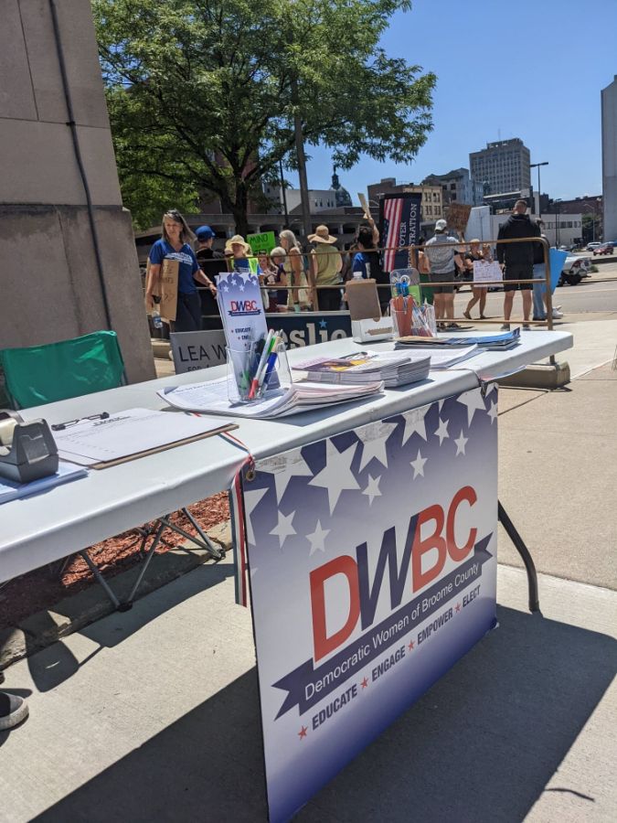 Indivisible Binghamton chapter members in action, 2022