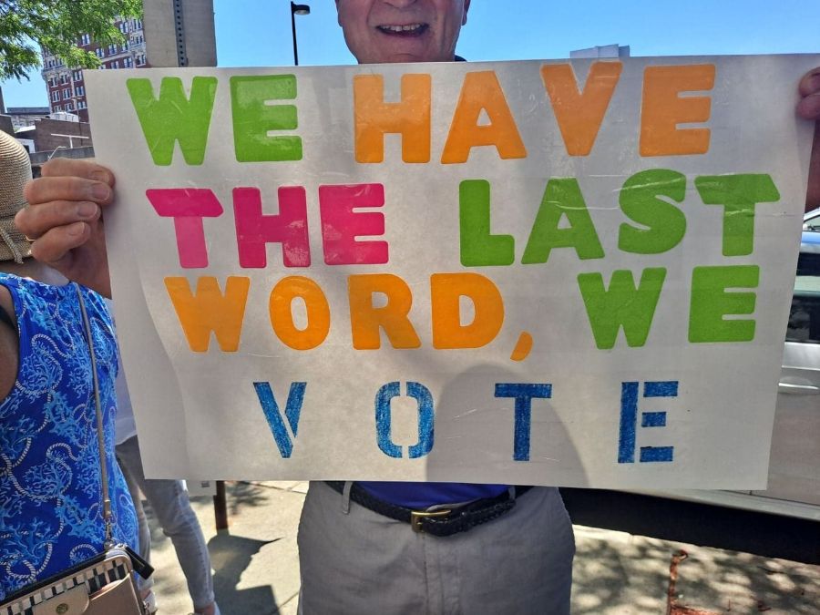 Indivisible Binghamton chapter members in action, 2022