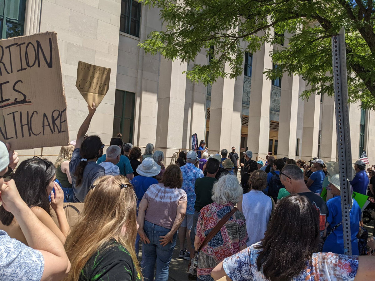 Indivisible Binghamton chapter members in action, 2022