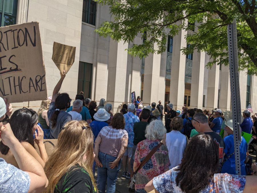 Indivisible Binghamton chapter members in action, 2022